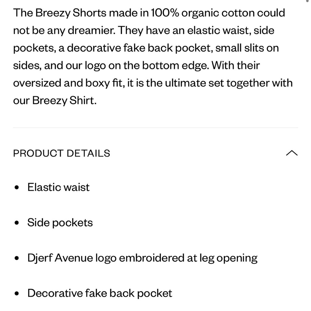 NWT Djerf Avenue Breezy Shorts in blue - Picture 8 of 12